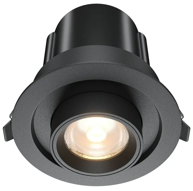 Spot LED incastrabil rotativ retractabil Hidden negru