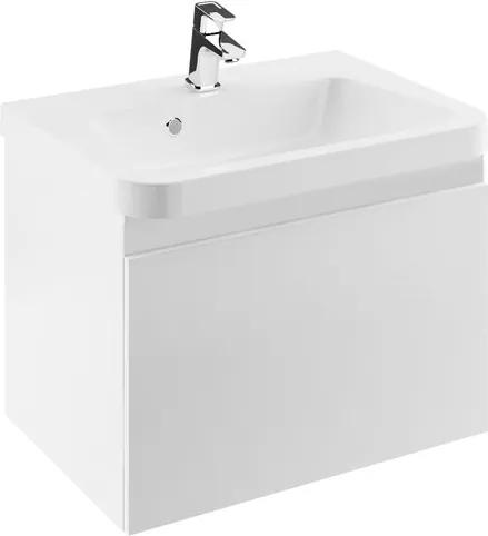 Dulap baza pentru lavoar Ravak Concept 10° cu un sertar, 55x45x45cm, alb