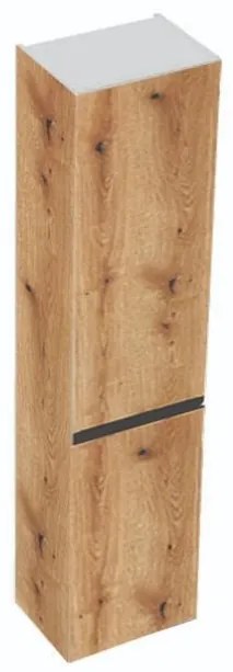 Dulap stativ baie 45x34x189 cm Kolpa San Harmony, cu doua usi reversibile, stejar natur