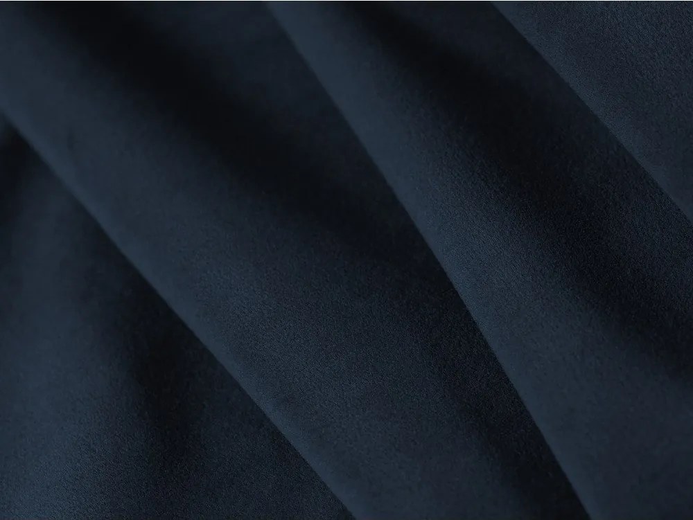 Colțar albastru cu tapițerie din catifea (cu colț pe partea dreaptă/cu șezlong) Kate – Micadoni