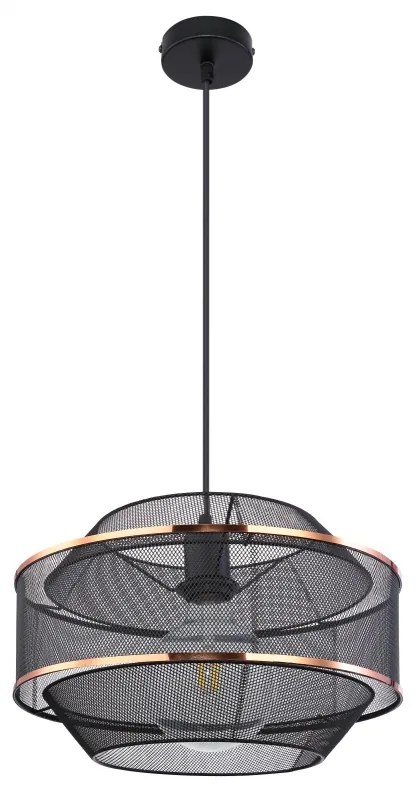 Lustra/ Pendul metal negru/auriu BELLONA