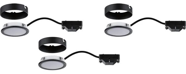 SET 3x corp de iluminat pentru mobilier LED/3,5W PUKK 230V Paulmann 99990
