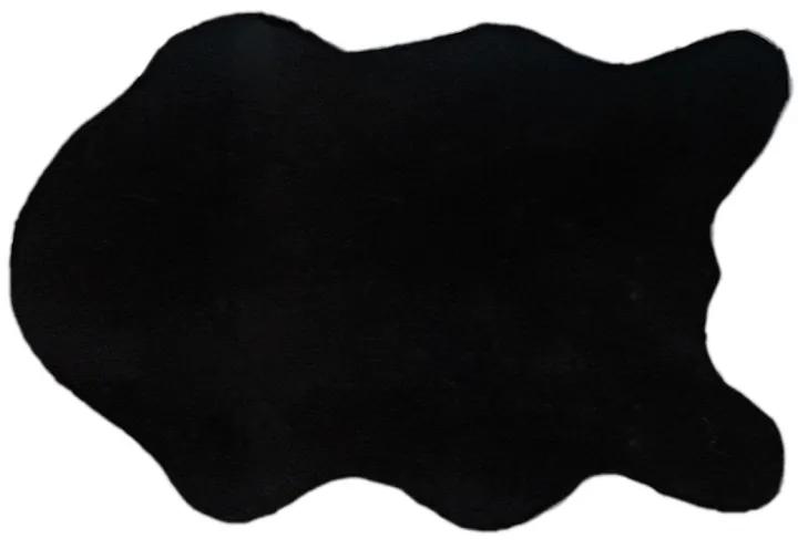 Blană artificială, neagră, 60x90, RABIT TIPUL 1