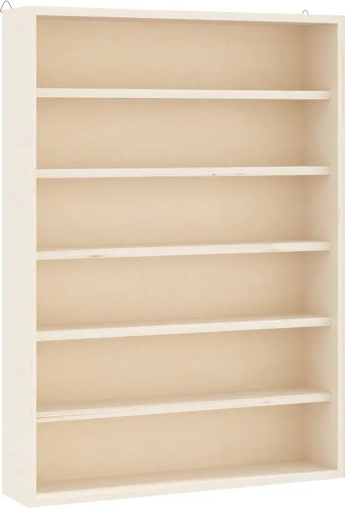 vidaXL Vitrina de colecție din lemn cu 6 rafturi 40x8,5x55 cm