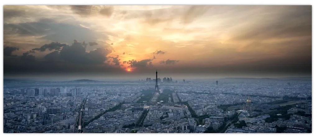Tabloul - Paris din înâlțime (120x50 cm)