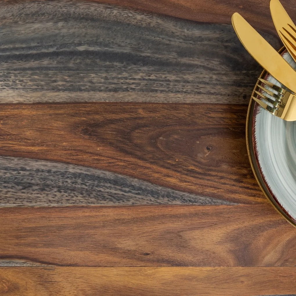 Comoda TV eleganta Relief 160cm Sheesham gri