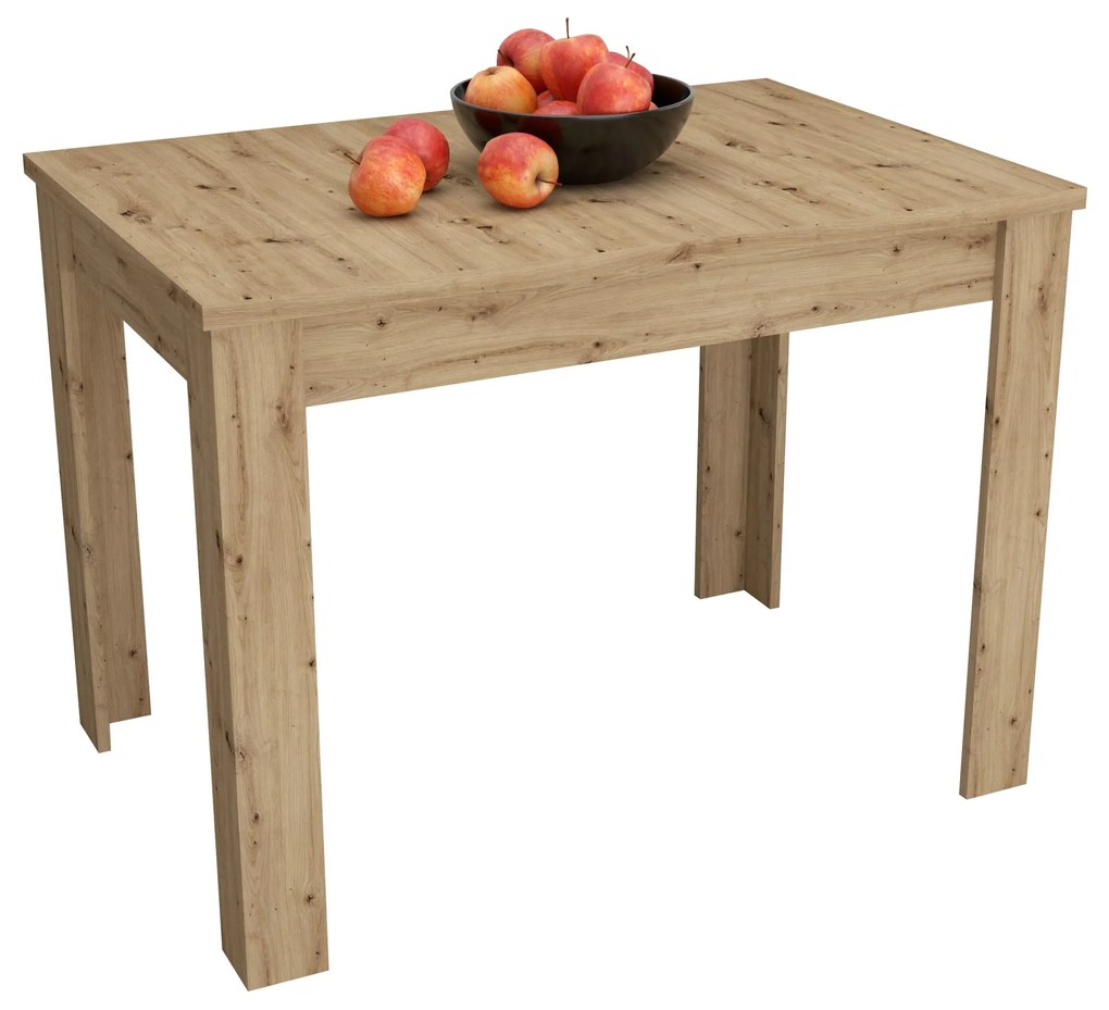 Masa bucatarie Zeta, Stejar Artisan, 102 x 69 x 75 cm