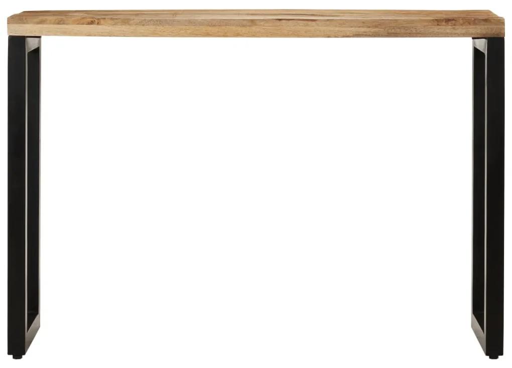 Masă consolă, 110x35x76 cm, lemn masiv de mango brut
