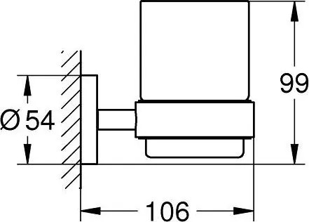 Grohe Start cana pentru spalat dinti negru 411942430