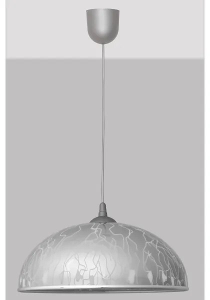 Lustră pe lanț CIRCLE 1xE27/15W/230V gri