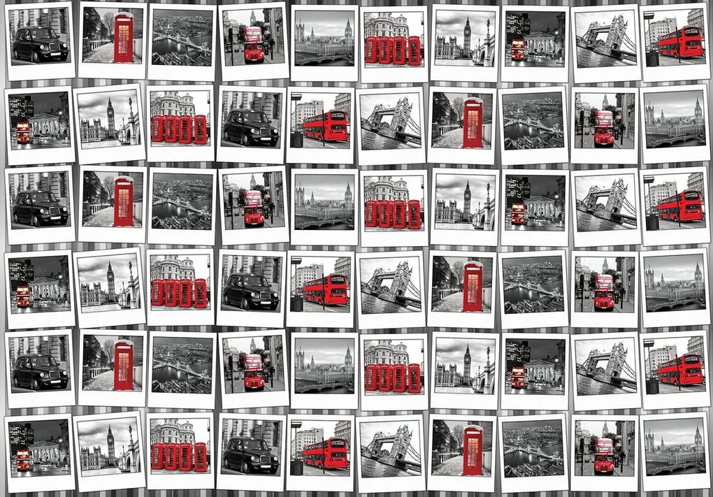 Fototapet - Fotografii din Londra (152,5x104 cm)