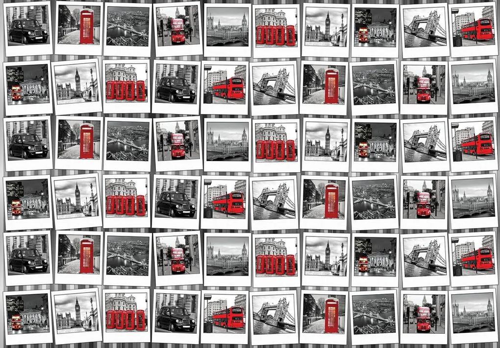 Fototapet - Fotografii din Londra (254x184 cm), în 8 de alte dimensiuni noi