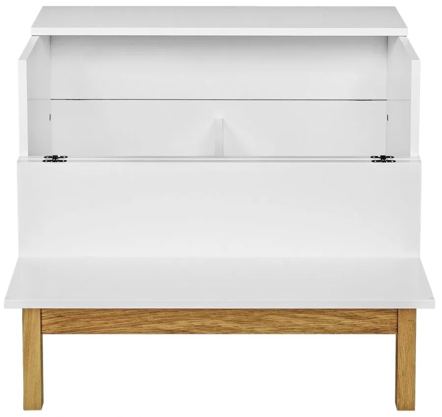 Dulap pentru vinuri alb/natural 75x70 cm Grande - Woodman