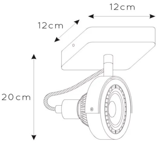 Spot LED dimabil TALA 1xGU10/12W/230V alb Lucide 31931/12/31