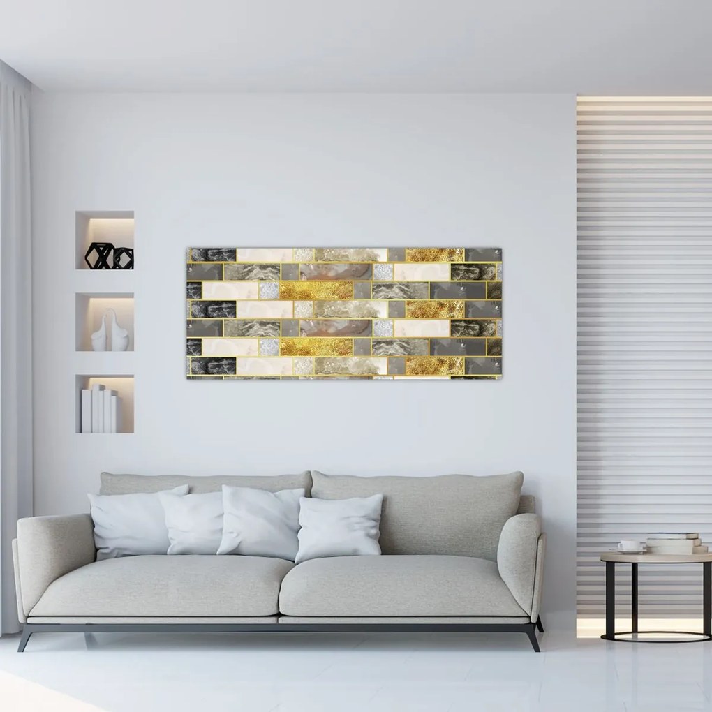 Tablou - Decor cu texturi (120x50 cm)