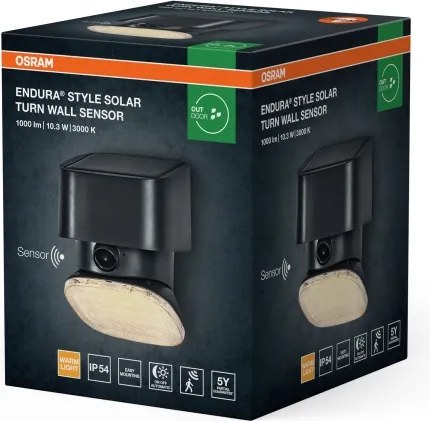 Osram - Aplică solară LED ENDURA STYLE LED/10,3W/4,2V 2000 mAh IP54 antracit
