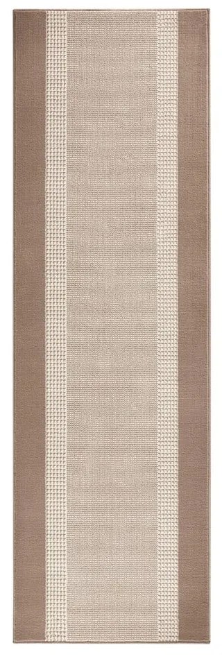 Covor tip traversă Hanse Home Basic, 80x200 cm, bej-maro