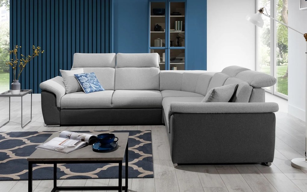 Colțar lemn masiv Extensibil Felis Depozitare 268x268cm Personalizabil - Sawana 21 + Sawana 05