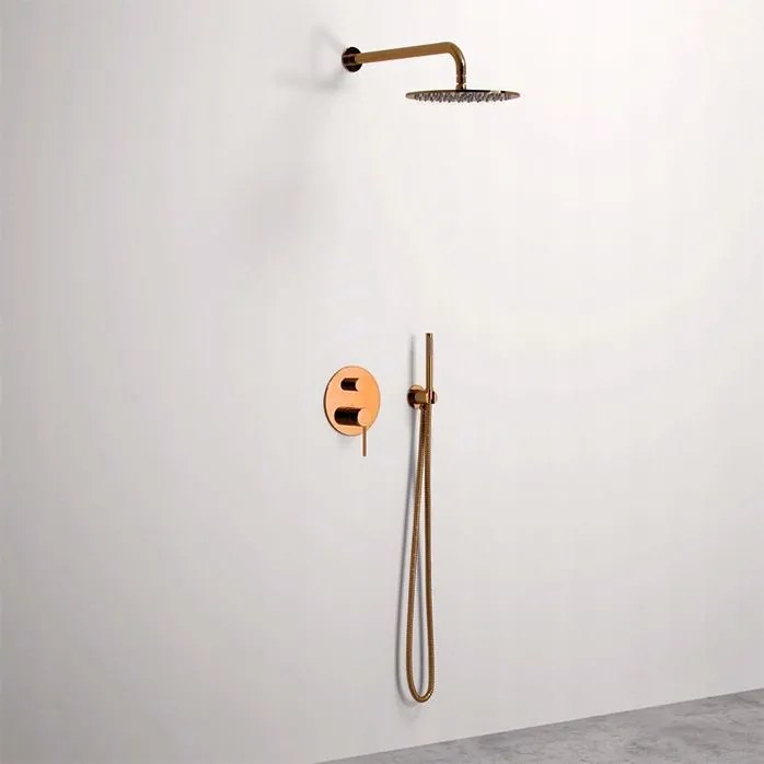 Set de duș incastrabil Rea Lungo Copper + BOX