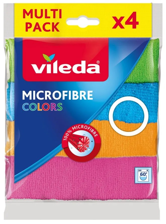 Lavete 4 buc. din microfibră Colors – Vileda