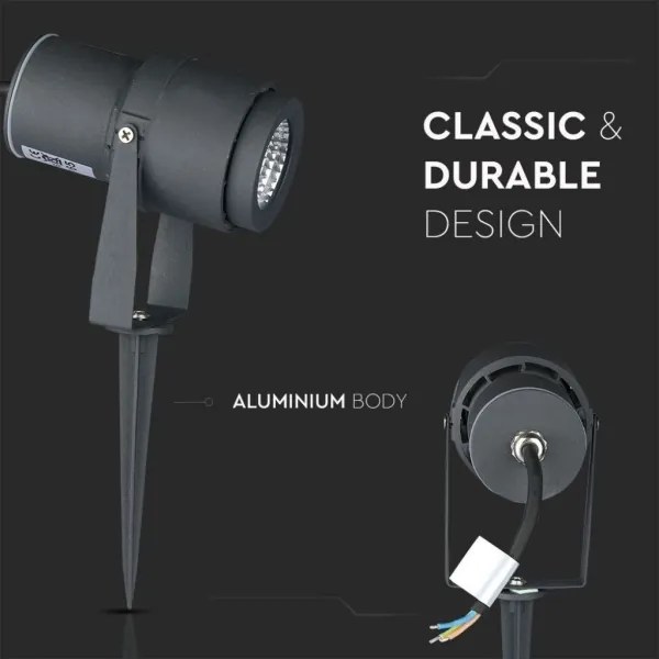 Lampă LED de exterior LED/12W/100-240V IP65 3000K gri