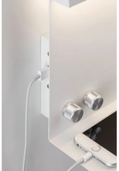 Corp de iluminat dimabil cu raft și USB LED/4,5W + LED/1,6W 230V Paulmann 78919