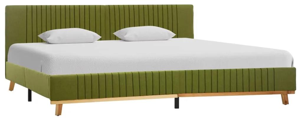 286642 vidaXL Cadru de pat, verde, 180 x 200 cm, material textil