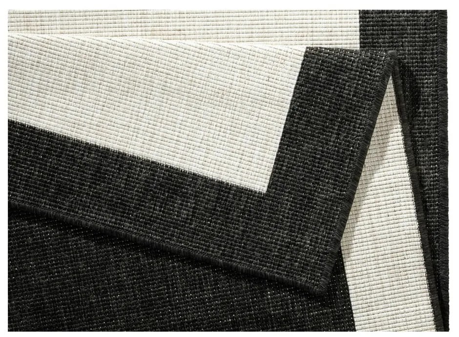 Covor adecvat pentru exterior NORTHRUGS Panama, 160 x 230 cm, negru - crem