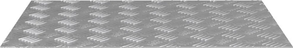 vidaXL Trepte Dreptunghiular 2 pcs Argintiu 70 x 50 cm Aluminiu