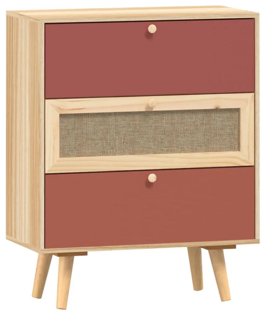 352153 vidaXL Servantă cu sertare, 60x30x75 cm, lemn prelucrat