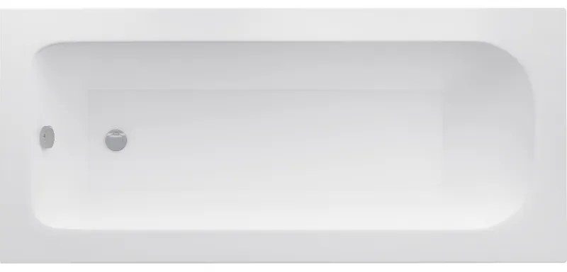 Mexen Vega cadă dreptunghiulară 170 x 80 cm, albă - 55011708000