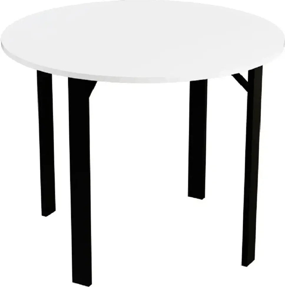 Masa bucatarie Onita rotund culoare alb-negru,R90 X 75 cm