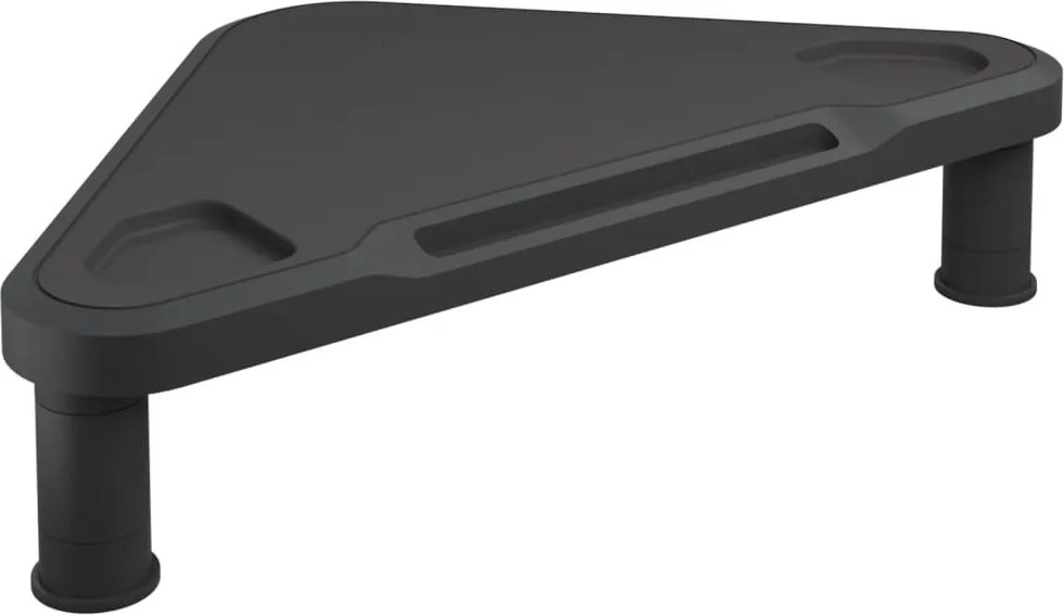 vidaXL Suport de colț pentru monitor, negru, 49x28x10,5 cm