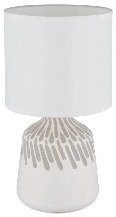 Lampa de masa ceramica alba RELA