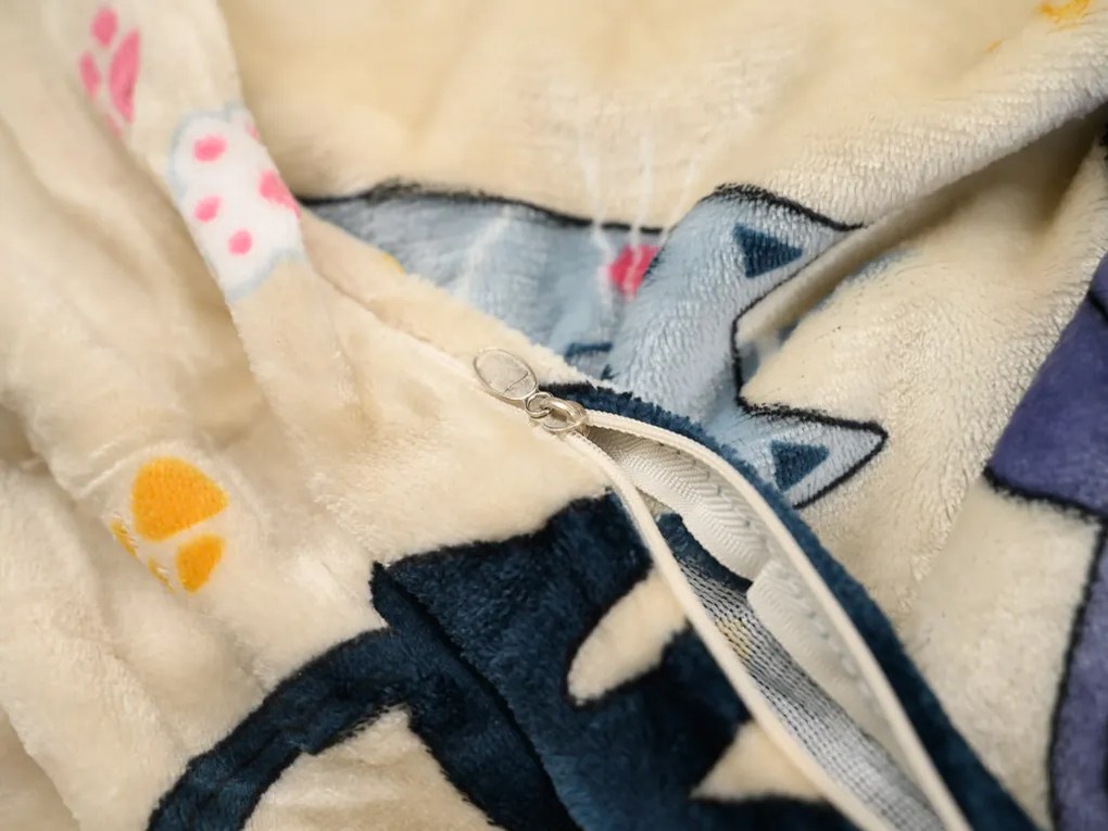 Lenjerie din microplush PURRSLEEP bej Dimensiunile lenjeriei: 70 x 90 cm | 140 x 200 cm