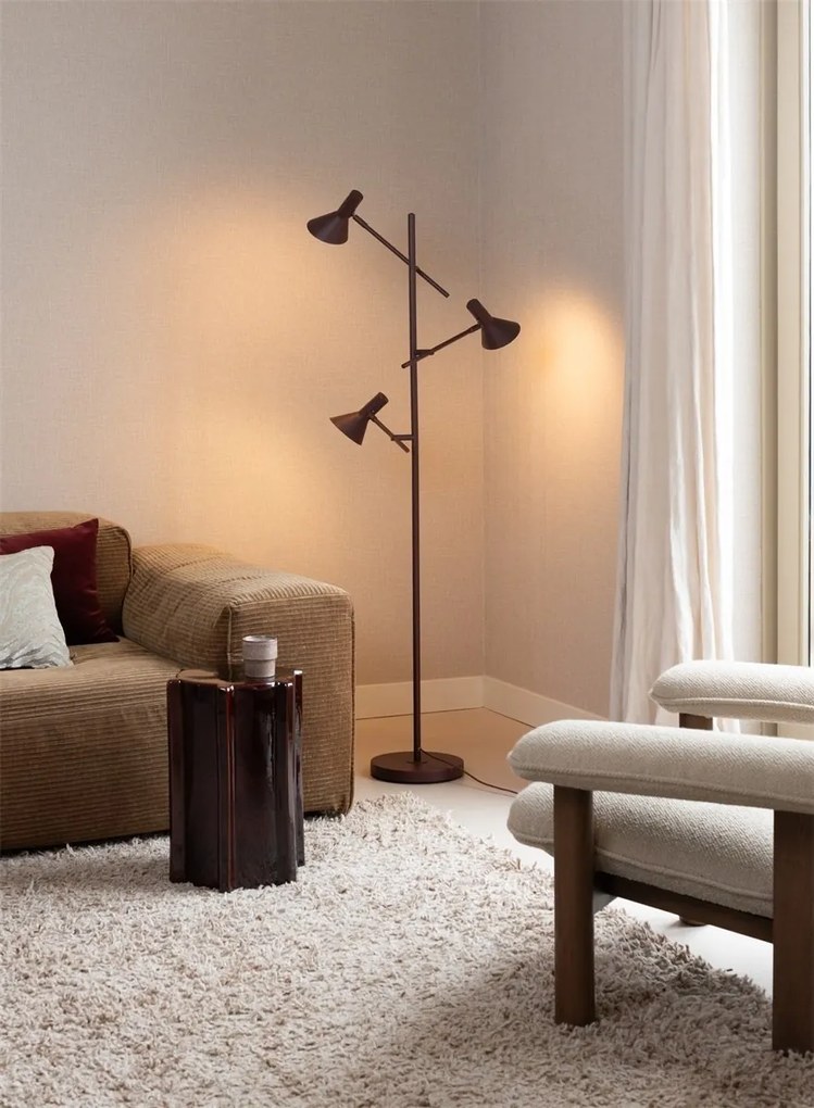 Lampadar modern cu brate reglabile Izmir visiniu