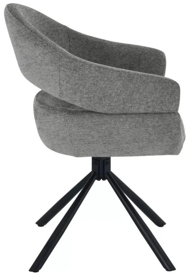 Scaun Borgo gri inchis/negru Raven18