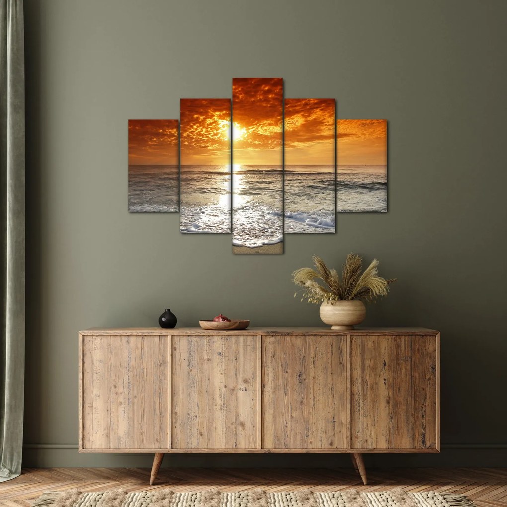 Tablou cu apus de soare din Corsica (150x105 cm)