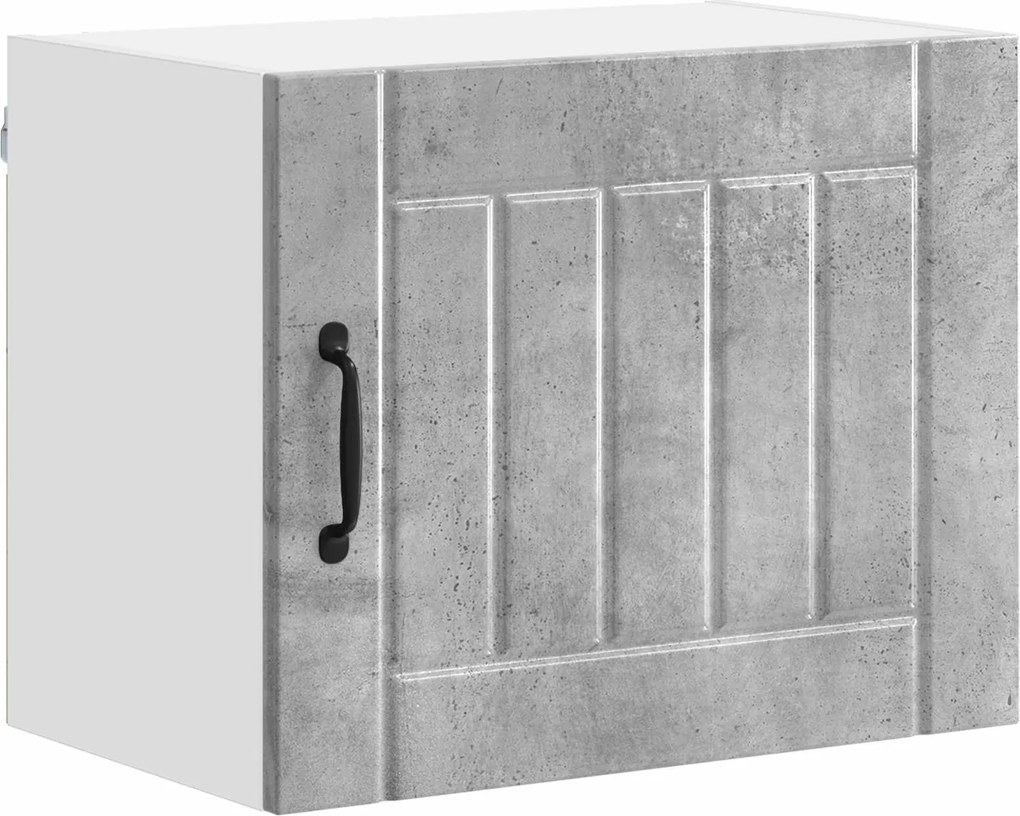 vidaXL Dulap de bucătărie Lucca Gri din beton 50 x 31 x 40 cm