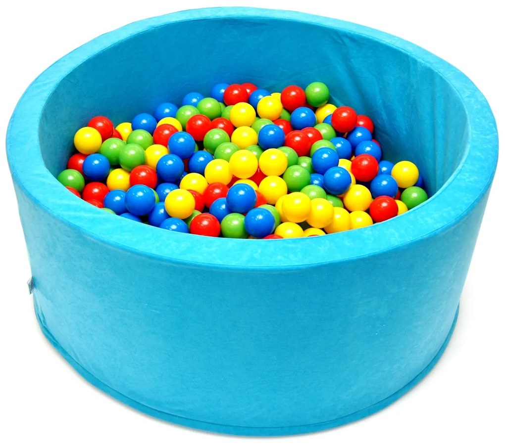 NELLYS Piscina pentru copii 90x40cm formă circulară + 200 de baloane. - turcoaz, Ce19