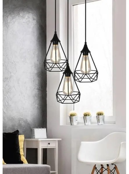 Lustră pe cablu GRAF 3xE27/60W/230V