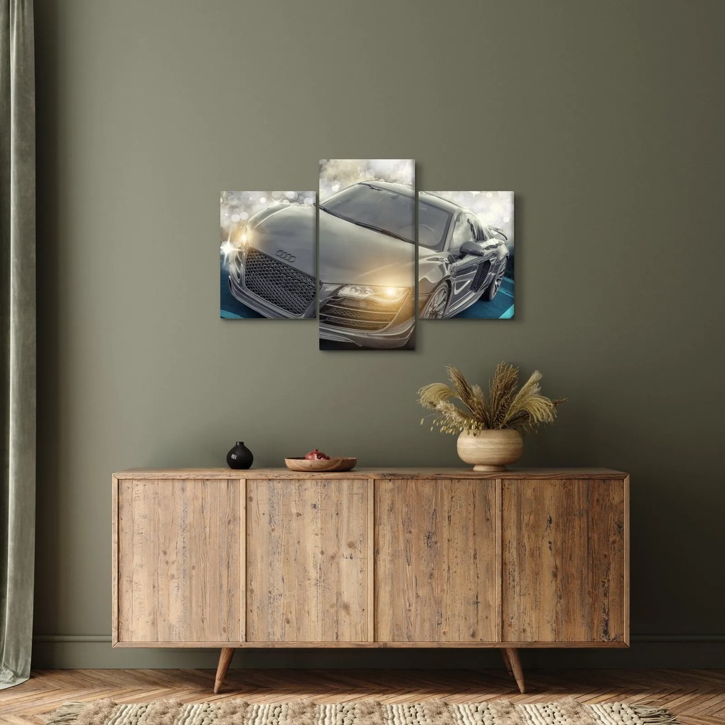 Tablou cu Audi - gri (90x60 cm)