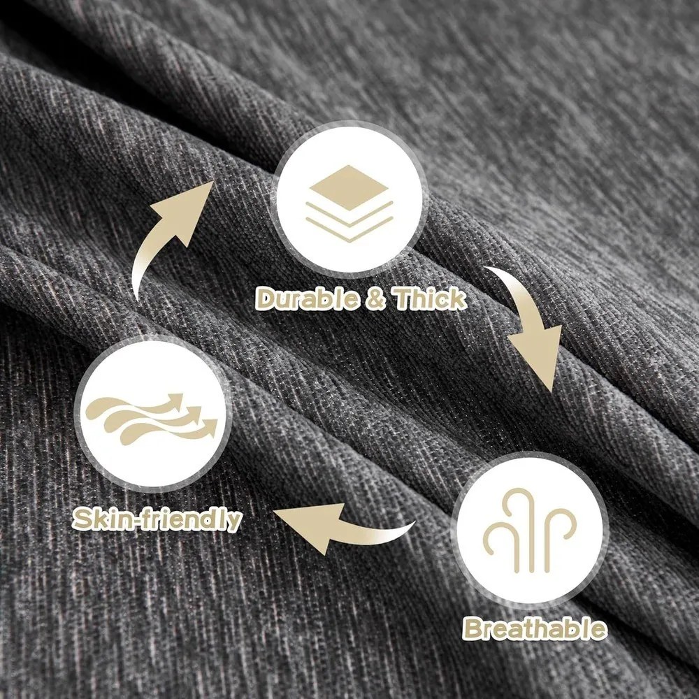 Husă gri închis pentru canapea cu 2 locuri Talo – Filumi