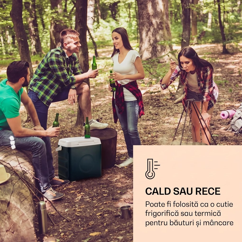 Klarstein BeerBelly 29, cutie de răcire electrică, funcție de răcire și păstrare a căldurii, port USB, mod ECO