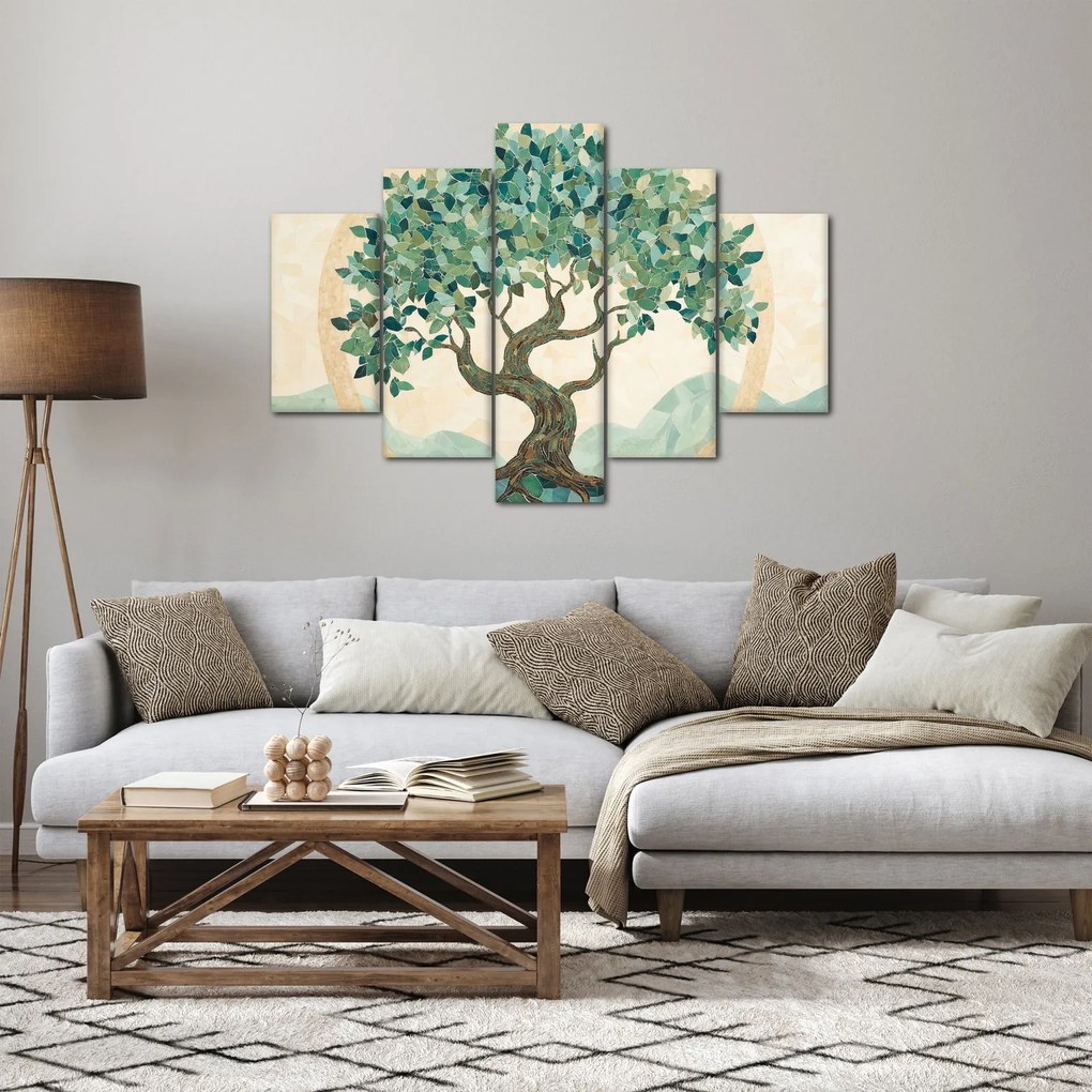 Tablou – Mozaic elegant cu arbore (150x105 cm)
