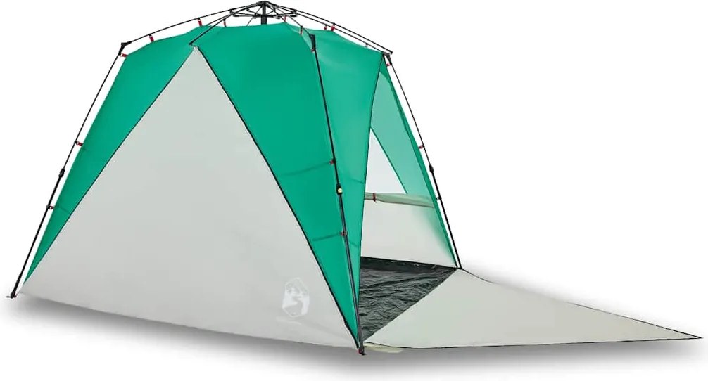 vidaXL Cort camping 4 persoane verde marin impermeabil setare rapidă