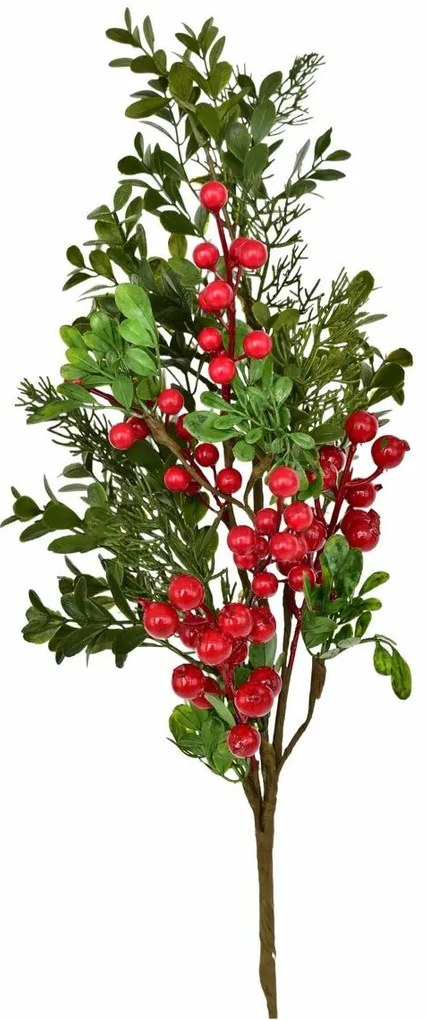 Ramură de Crăciun decorată Navara, 70 cm