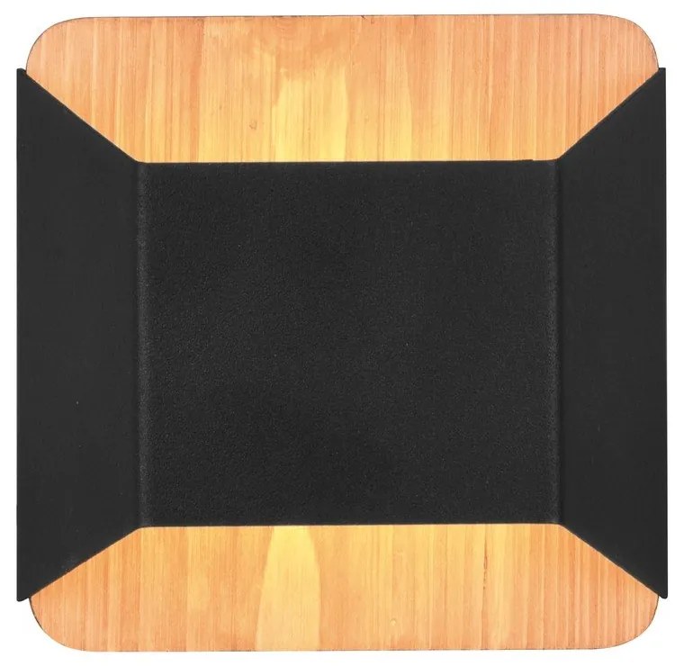 Aplică de perete negru-mat LED cu intensitate reglabilă Arino – Trio