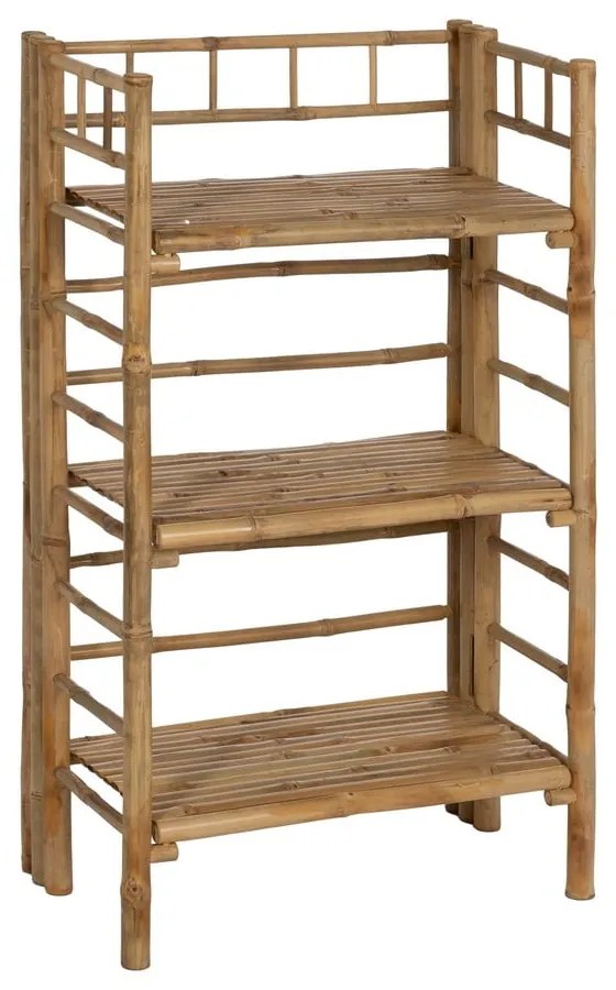 Etajeră în culoare naturală din bambus 61x104x34 cm Manali – Ixia