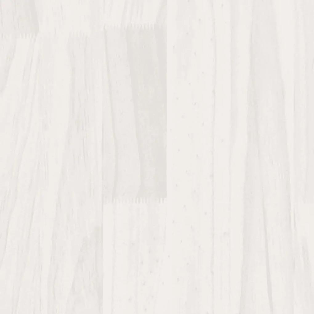 Jardiniera de gradina, alb, 70x31x70 cm, lemn masiv de pin 1, Alb